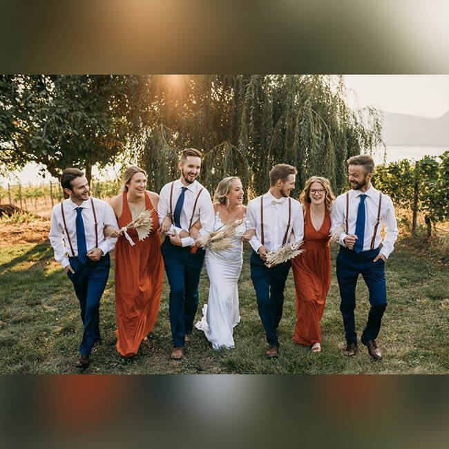 bridal wedding party