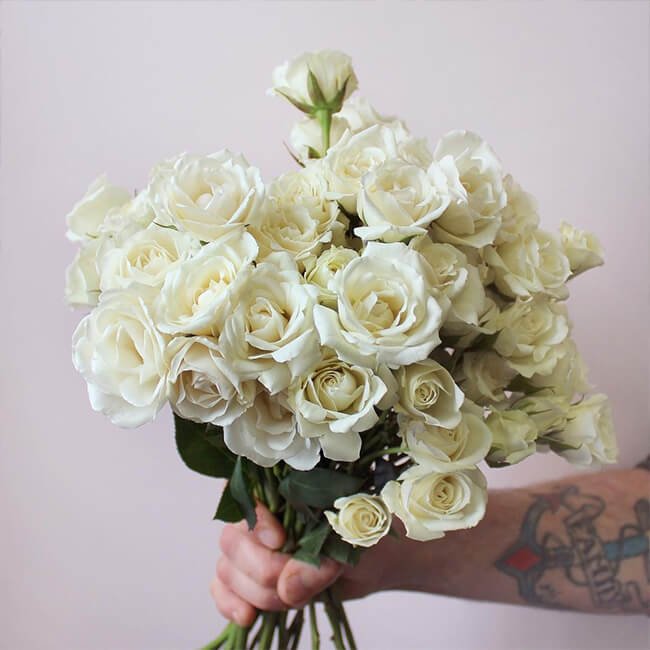 White Roses Spray Flower Delivery Vancouver