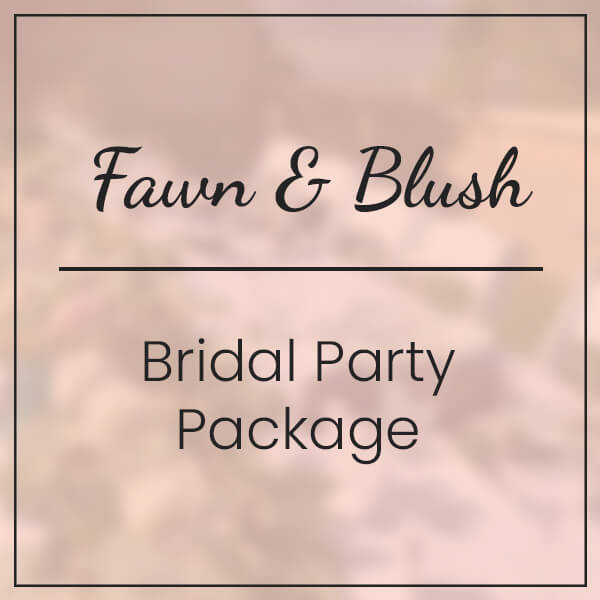 fawn blush bridal party package