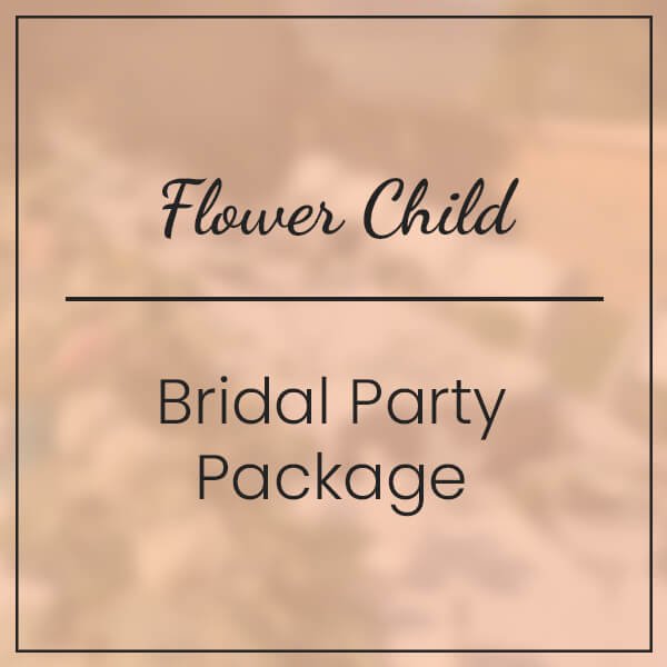 flower child bridal party package