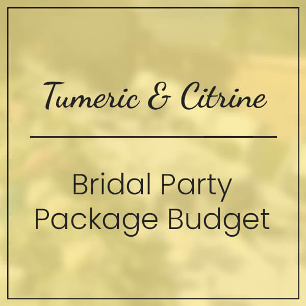 tumeric citrine bridal party package budget