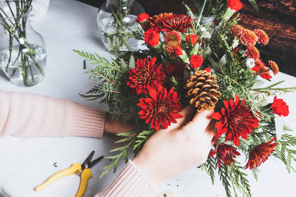 You Floral HolidayCentrepiece Dec x