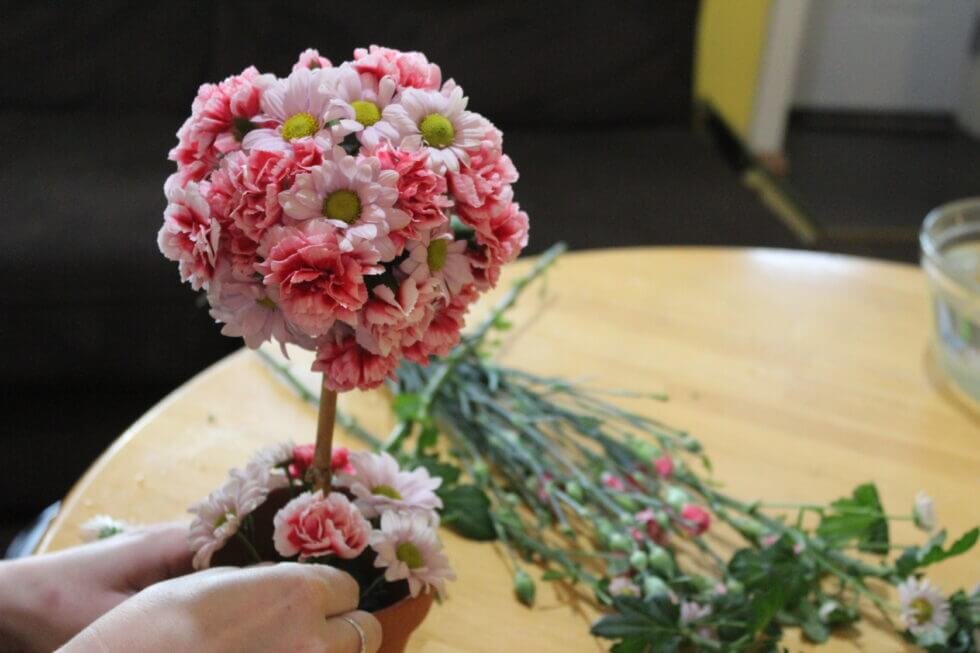 How to Create a Lollipop Floral Arrangement